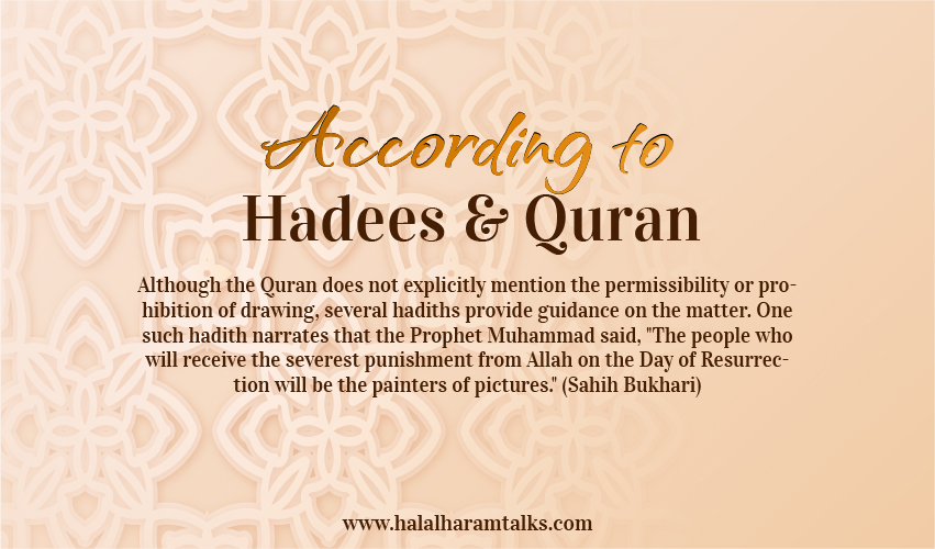 Quran Verse or Hadith Referring to Drawing Halal or Haram
